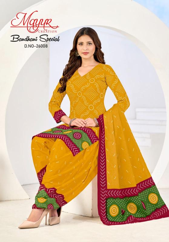 Mayur bandhani special vol-26 dress materials wholesale shop in tirupati